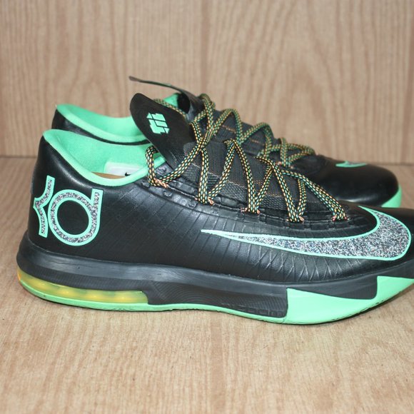 Nike Kevin Durant KD VI “Night Vision” Brazil Athletic Basketball Shoes Size 8.5 - Picture 2 of 11